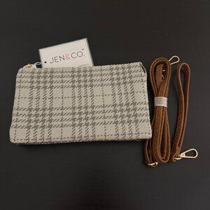 Riley Crossbody Wristlet / Clutch - Plaid Pattern - NWT